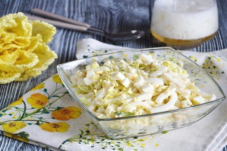 Салат с осьминогами и яйцом - 12 лучших рецептов