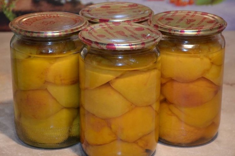 8 легких рецептов персиков в собственном соку на зиму