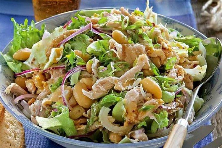 20 самых вкусных салатов с курицей и фасолью