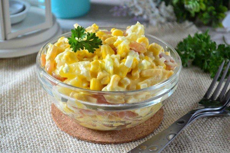 Салат с куриной и ананасом - 12 вкусных рецептов приготовления