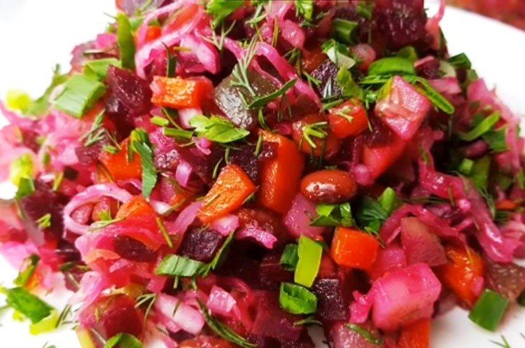 Салат «Овощной» - 10 методов приготовления (пошагово с изображениями)