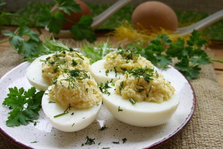 20 составов фаршированных яиц на торжественный стол