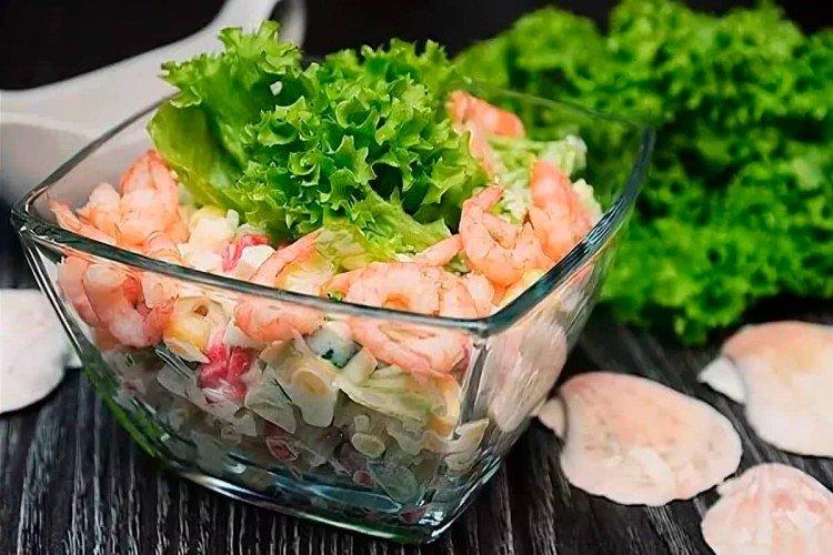 Креветочные салаты - 20 простых и вкусных рецептов