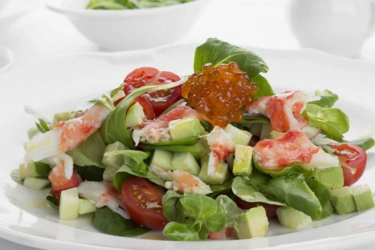 20 самых вкусных салатов с крабовым мясом